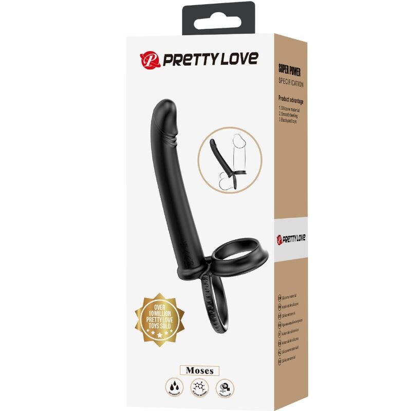 Pretty Love - Moses Anillo Doble Pene Para Donle Penetación Negro