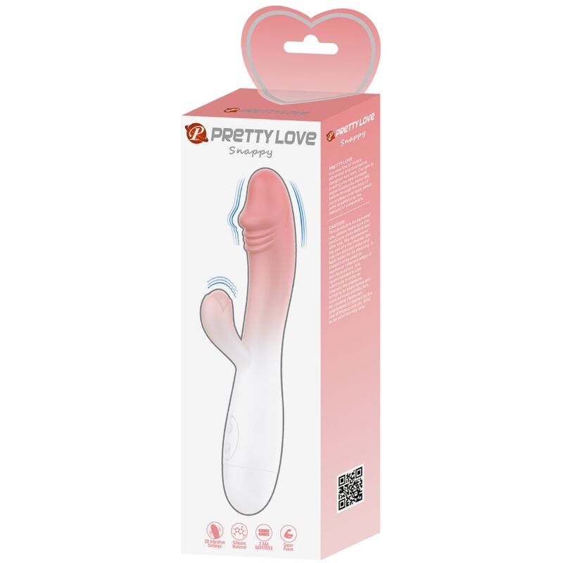 Pretty Love - Snappy Vibrador Rabbit 3o Vibraciones Rosa