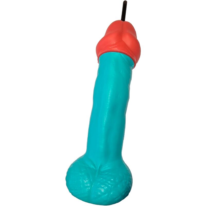 Diablo Picante - Vaso Pene Plástico Azul