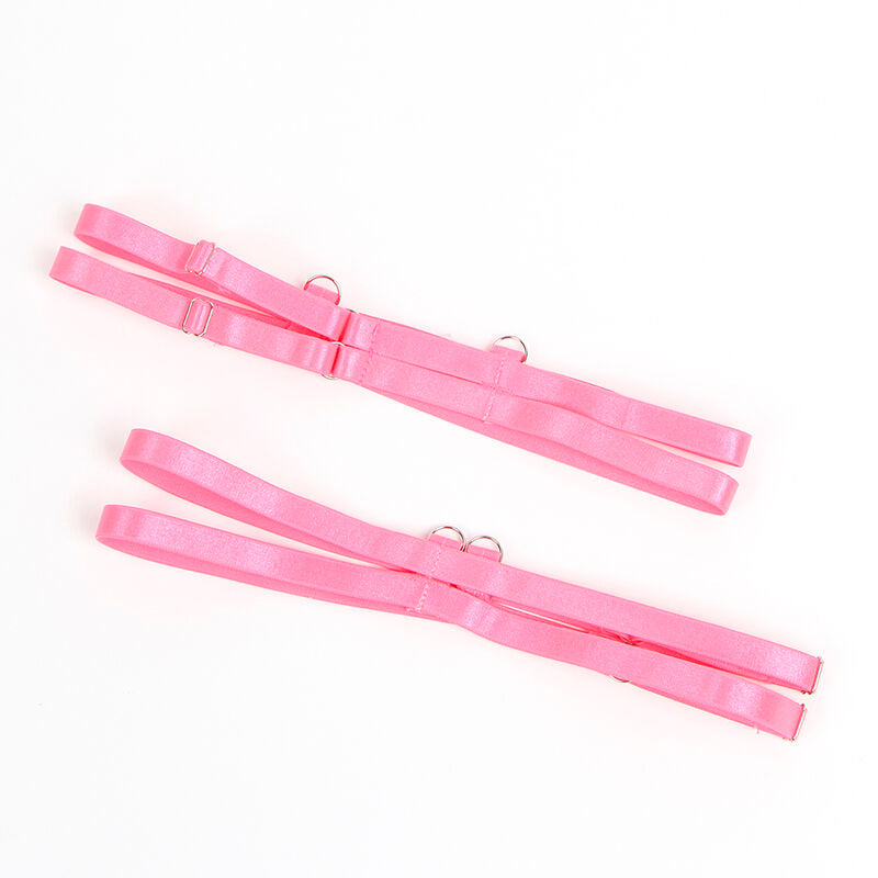 Subblime - 955359 Set Sujetador Con Encaje Y Ligueros Rosa Y Morado S/M