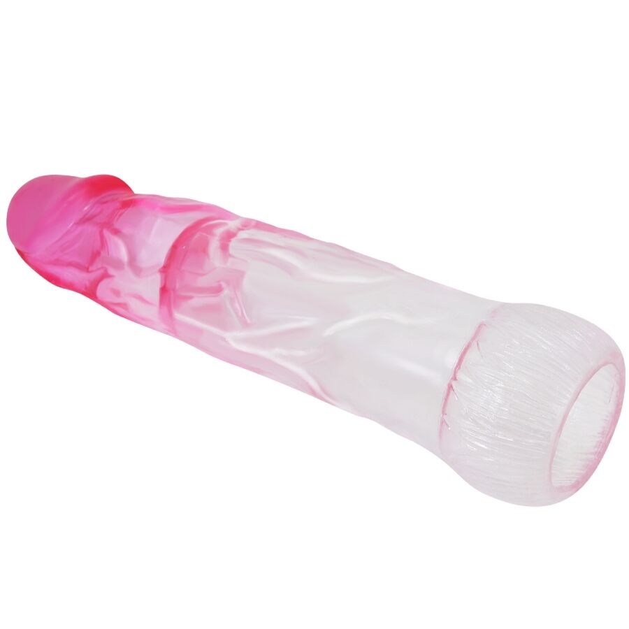 Pretty Love - Neron Funda Realística Alargadora De 6 Cm Para Pene Rosa
