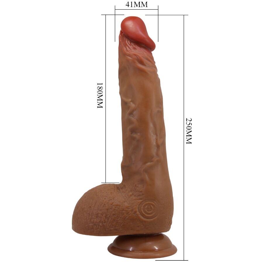 Baile - Beautiful Wilks Vibrador Realístico De 5 Configuraciones 25 Cm Mulato