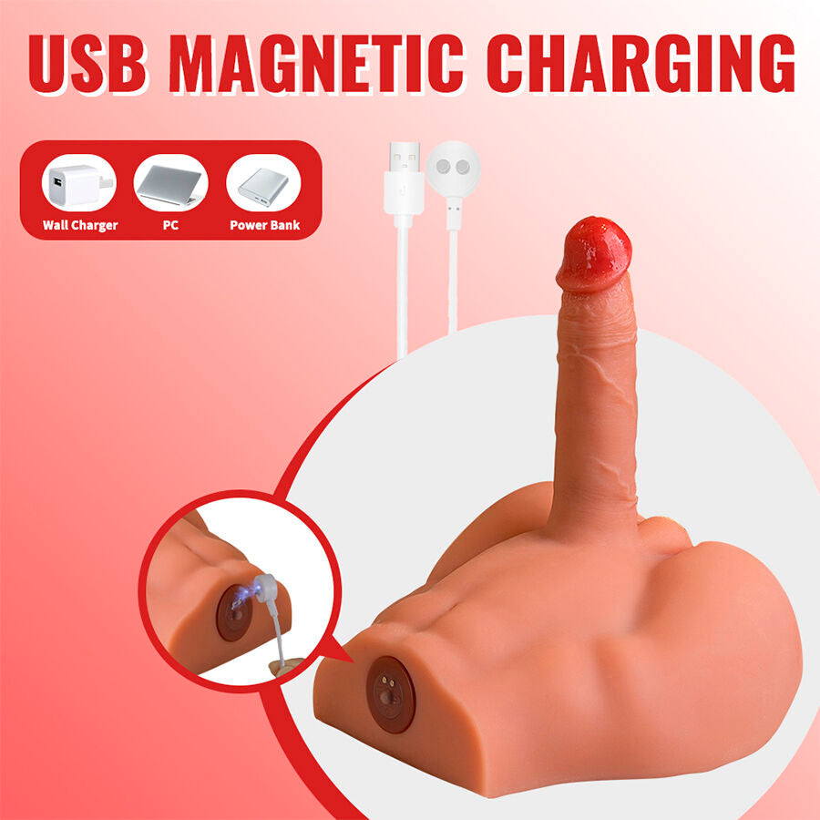 Xise - Peel Dildo Ass Masturbador Dildo Realístico Posición Frontal Con Thrusting 17,5 Cm