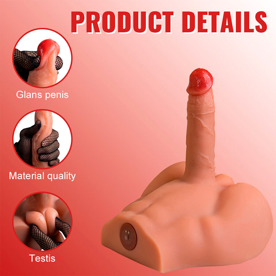 Xise - Peel Dildo Ass Masturbador Dildo Realístico Posición Frontal Con Thrusting 17,5 Cm