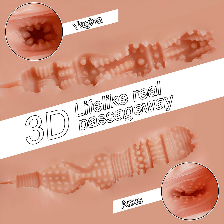 Xise - Tracy Vibrating Masturbador Vagina Y Ano Realístico Multiposición Con Vibración