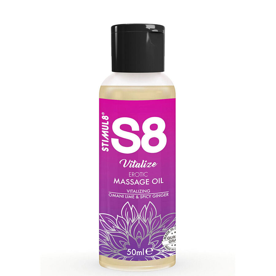 Stimul8 - S8 Vitalize Aceite De Masaje Erótico Lima 50 Ml