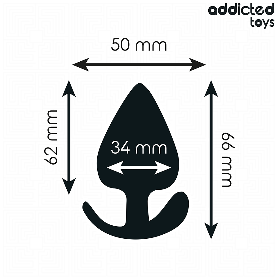 Addicted Toys - Plug Anal Silicona Talla M 6,6 Cm