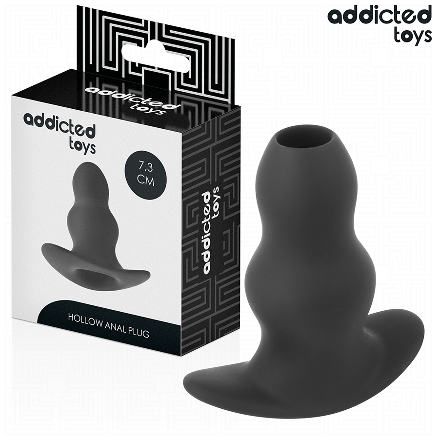 Addicted Toys - Plug Anal Hueco Silicona Talla S 7,3 Cm