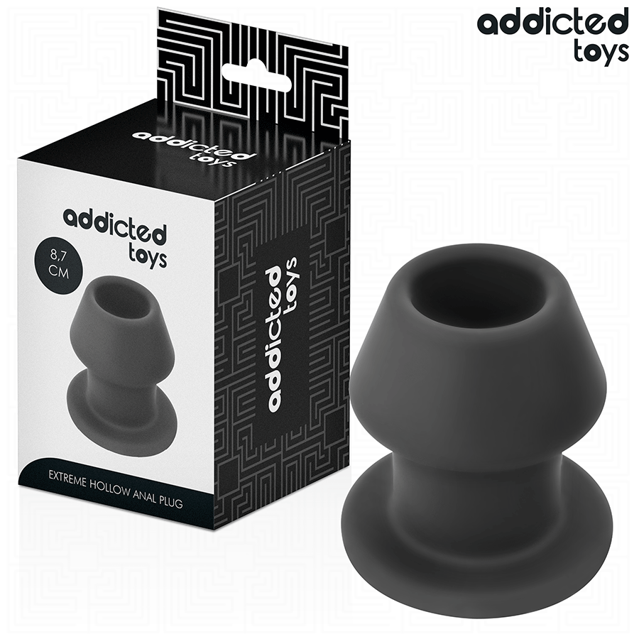 Addicted Toys - Plug Anal Hueco Extrem Silicona Talla M 8,7 Cm
