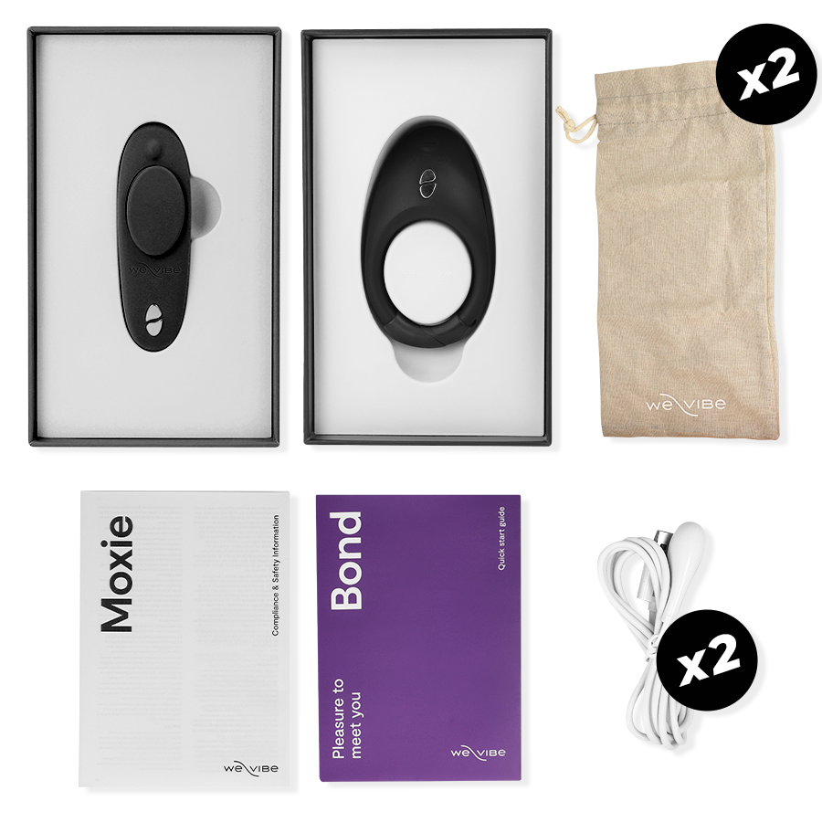 Vibrador We-Vibe - Tease Us Set Bond + Moxie