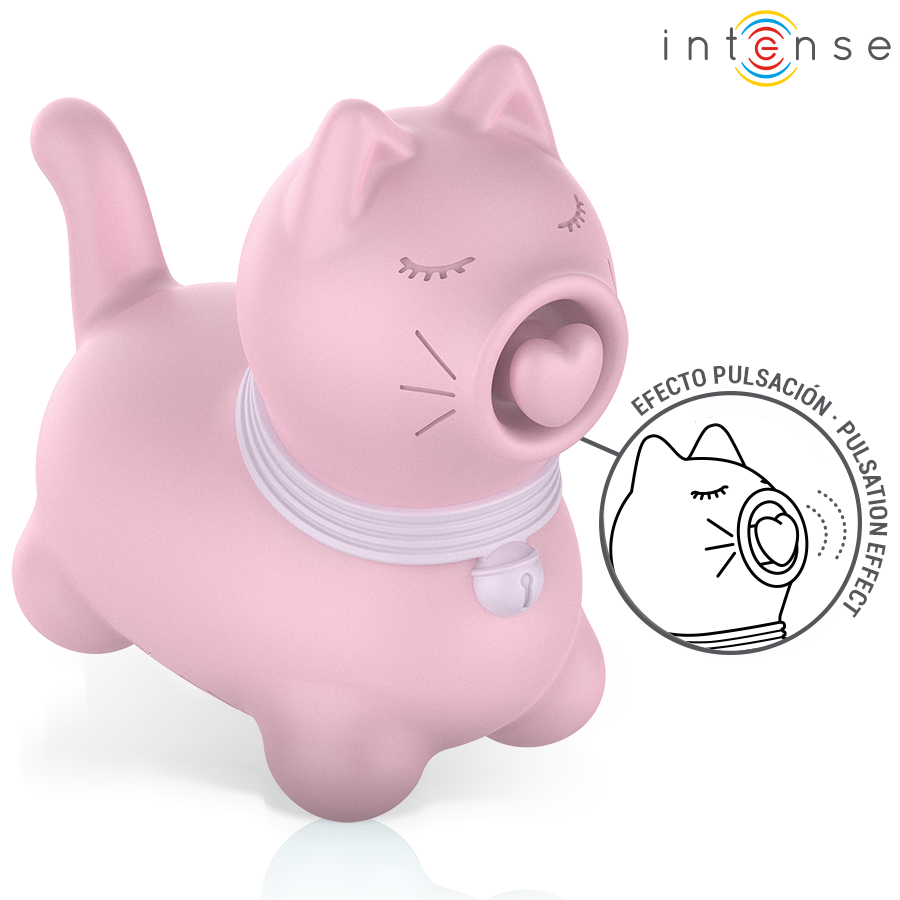 Intense - Marie Estimulador Con Lengua Efecto Pulsación Rosa