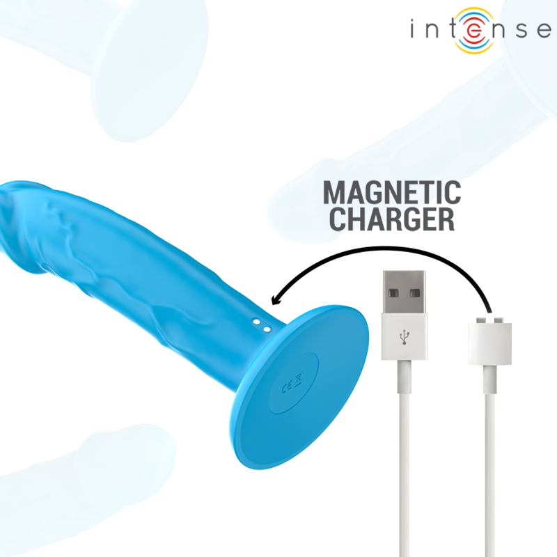 Intense - Phoebe Vibrador Realístico 10 Vibraciones Azul Control Remoto