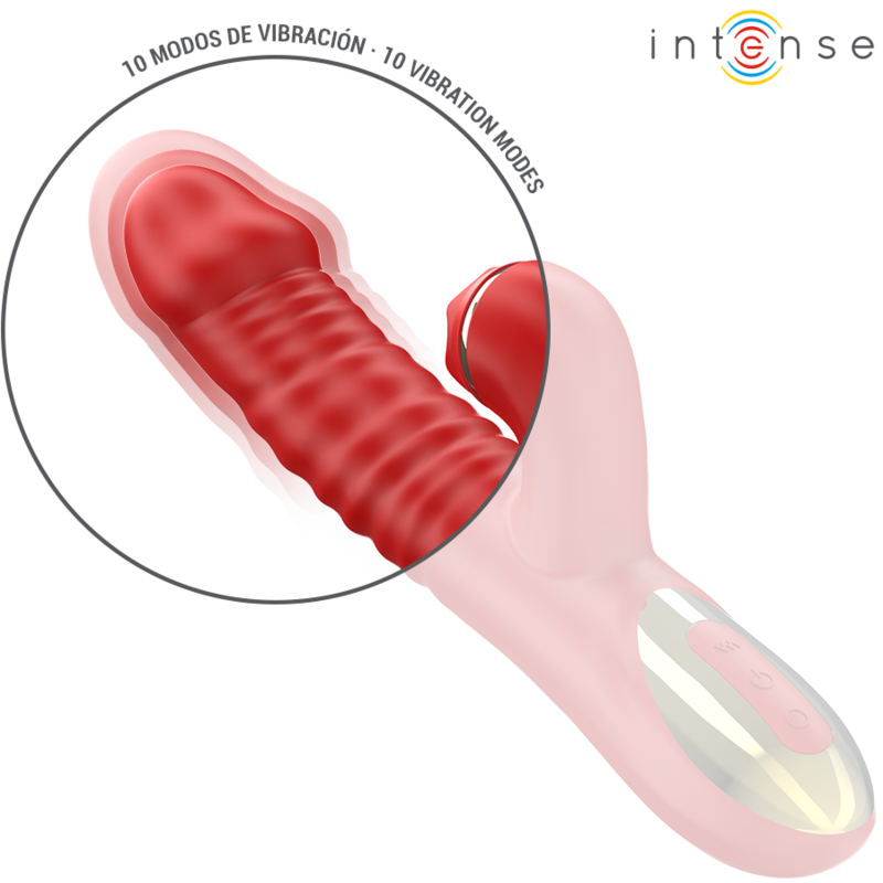 Intense - Thalia Vibración & Empuje & Estimulación Rojo