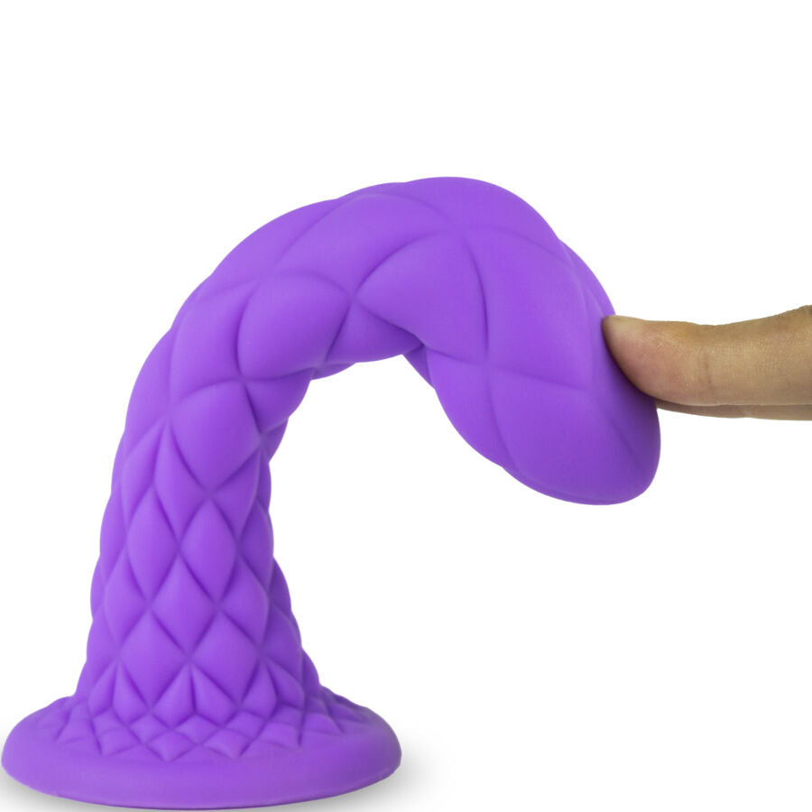 Silexd - Dreamy Dildo Fantasy Silicona Liquida Termoreactivo Violeta 18.5 Cm