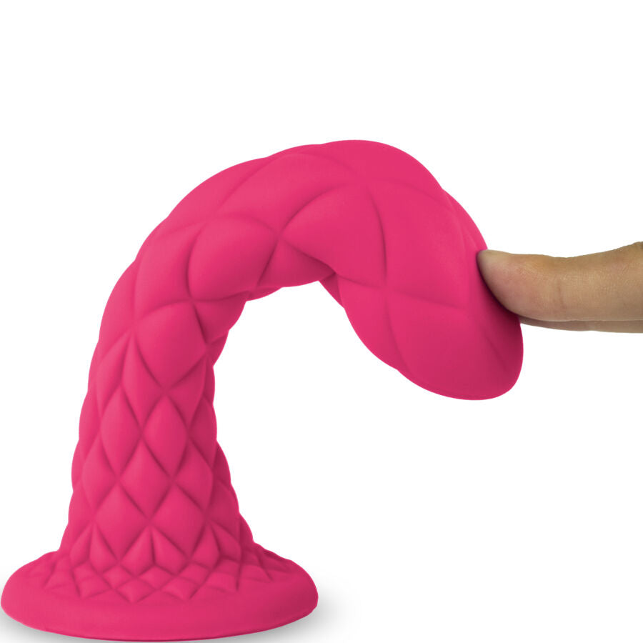 Silexd - Dreamy Dildo Fantasy Silicona Liquida Termoreactivo Fucsia 18.5 Cm