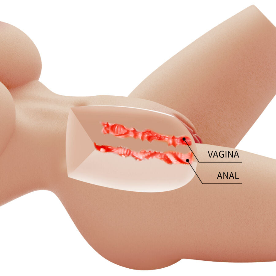 Crazy Bull - Lily Torso Femenino Realista Vagina Y Anal 4 Kg
