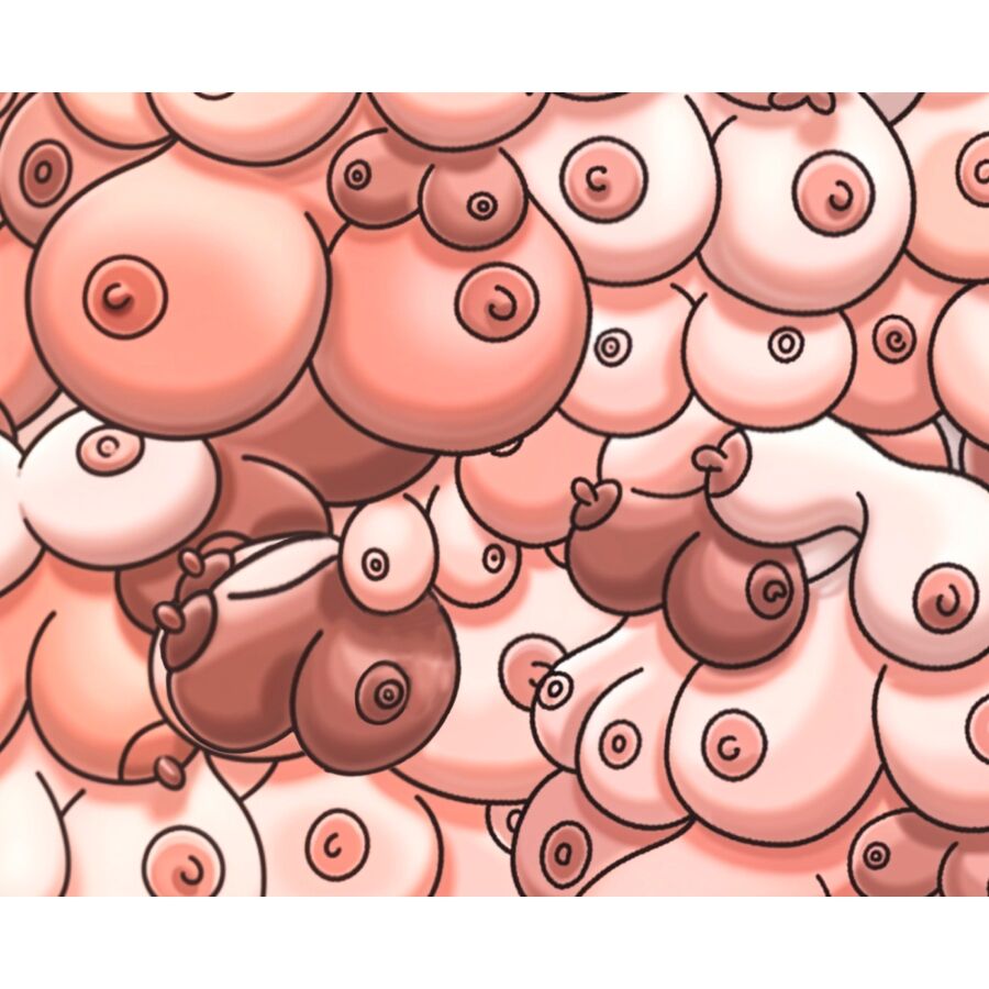 Alfombrilla Para Raton Pechos  22 X 18 Cm