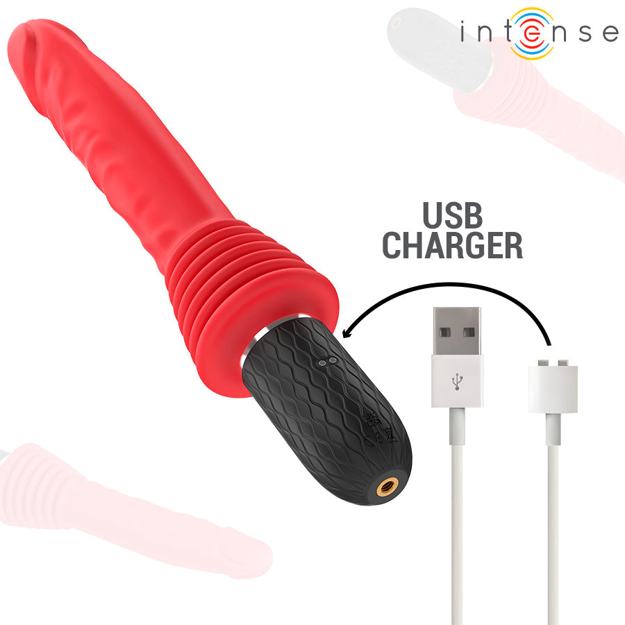 Roxer Sex Machine Con Vibración, Thrusting, Efecto Calor Y Control Remoto