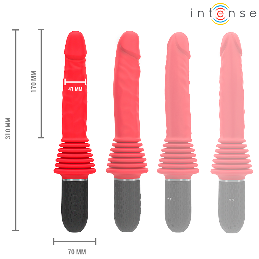 Roxer Sex Machine Con Vibración, Thrusting, Efecto Calor Y Control Remoto