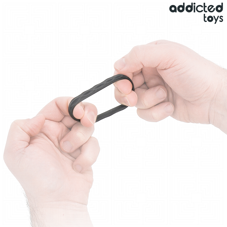 Addicted Toys - Set Anillos Pene Texturizados 4 Tamaños