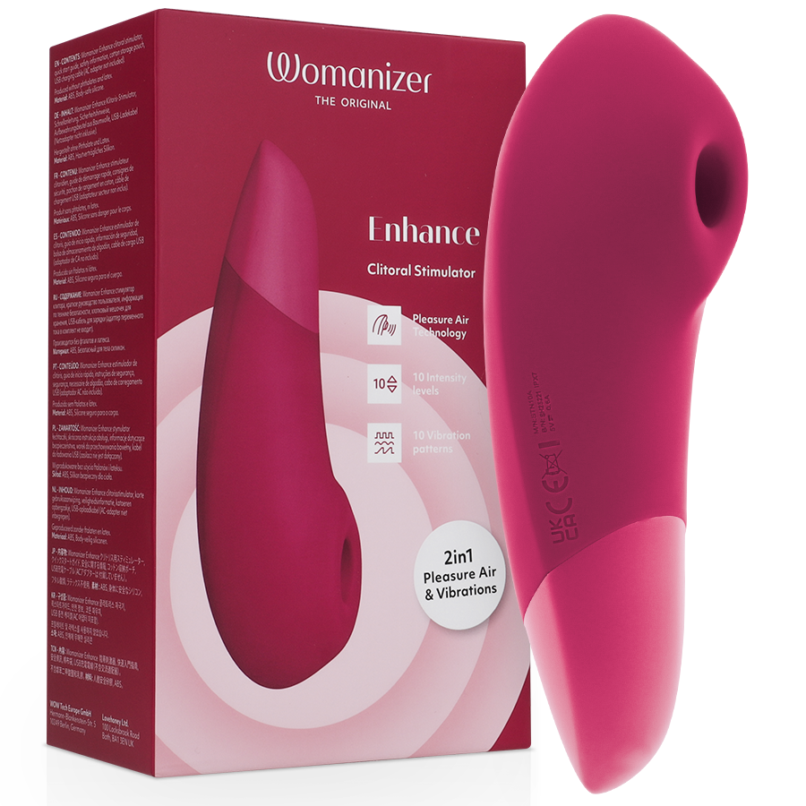 Womanizer - Enhance Estimulador De Clitorís Rosa Vibrante