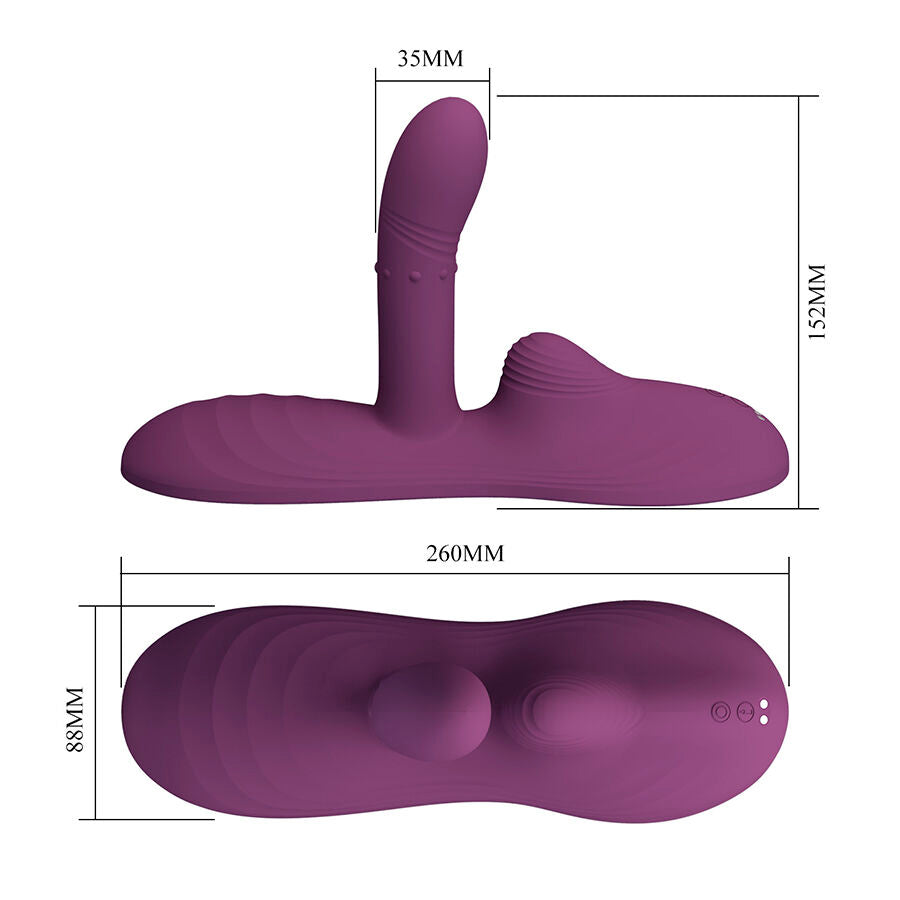 Luka Asiento Con Vibrador Con Finger, Efecto Calor Y Bolas Rotadoras