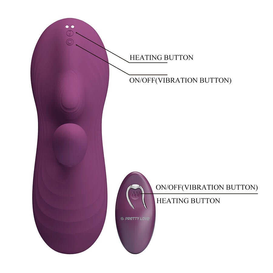 Luka Asiento Con Vibrador Con Finger, Efecto Calor Y Bolas Rotadoras