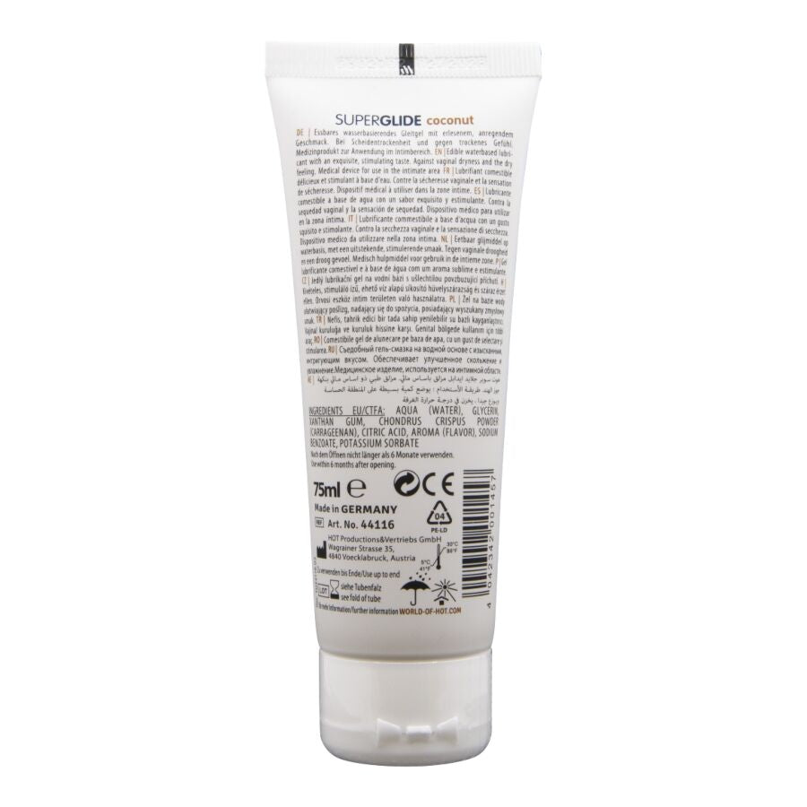Hot Superglide Lubricante Comestible Coco