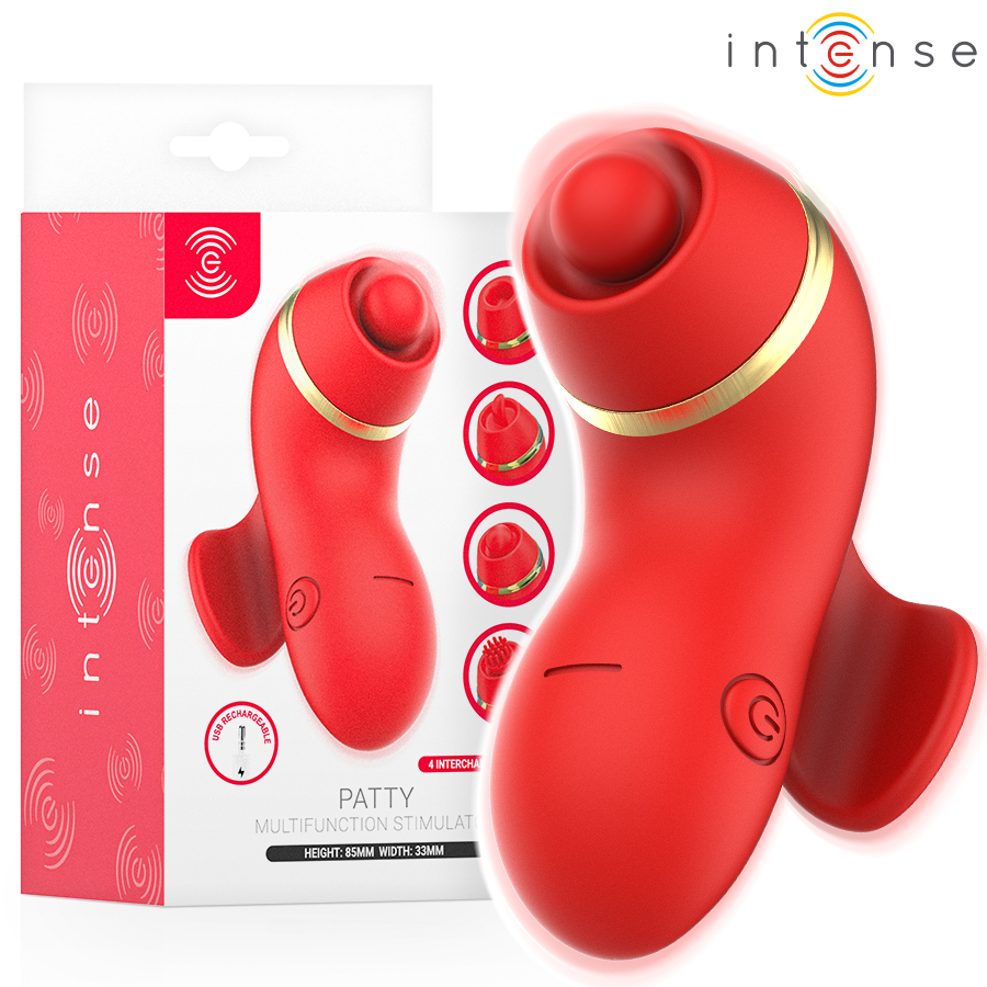 Beeny Estimulador Con 4 Cabezales, Succión, Tapping, Tickling Y Licking