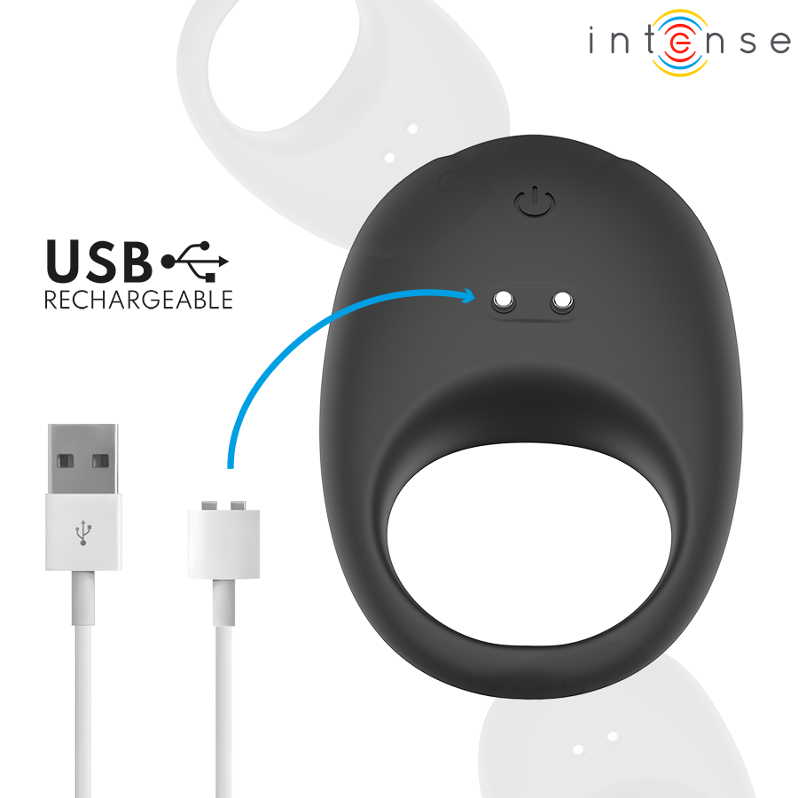 Ringo Anillo Vibrador Con App Unibody Negro