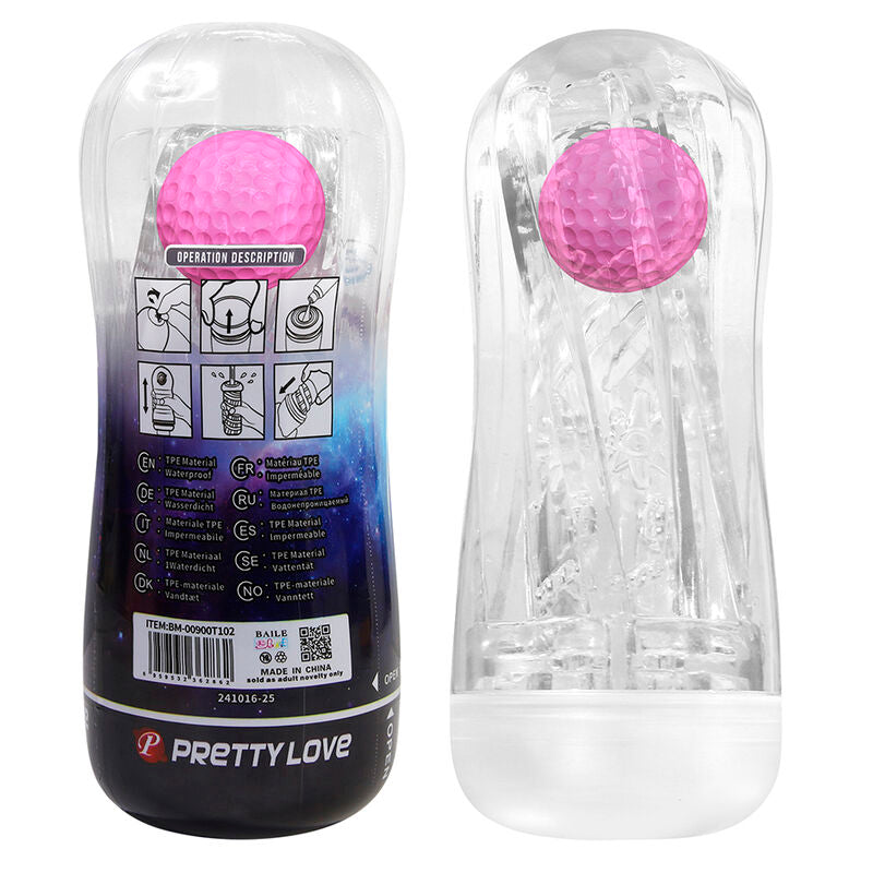 Pretty Love - Masturbador Cup 360º Texturizado Transparente