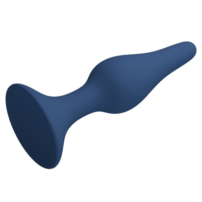 Mr Play - Plug Anal Slim Silicona Azul L