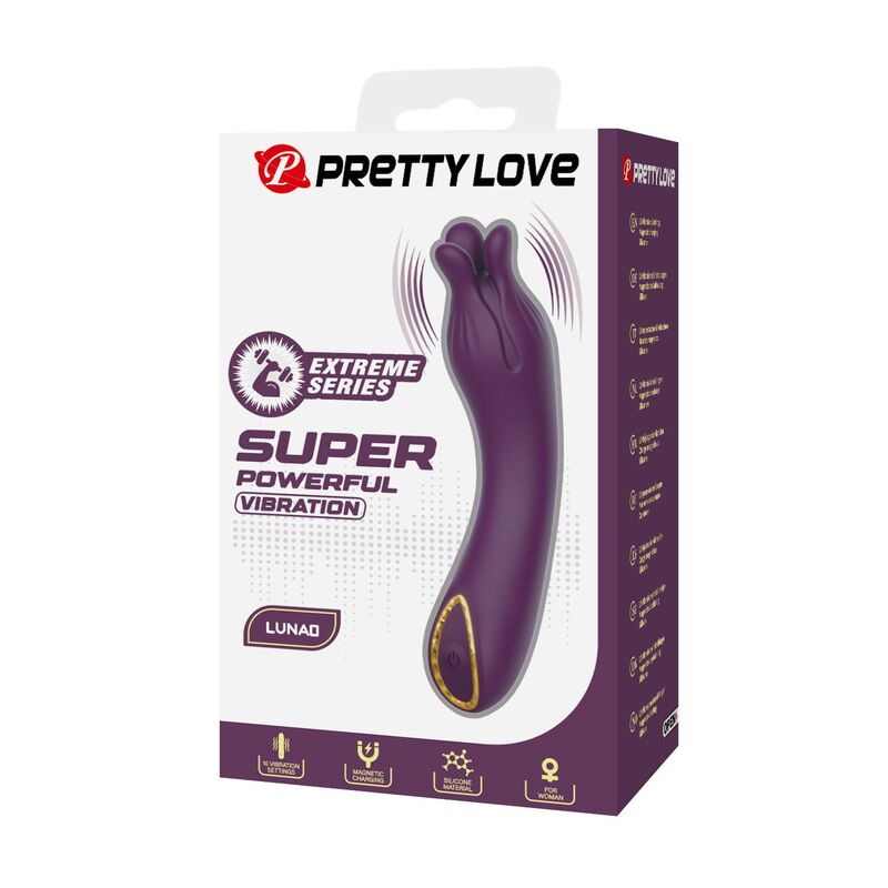 Pretty Love - Lunao Vibrador Recargable 10 Funciones Morado