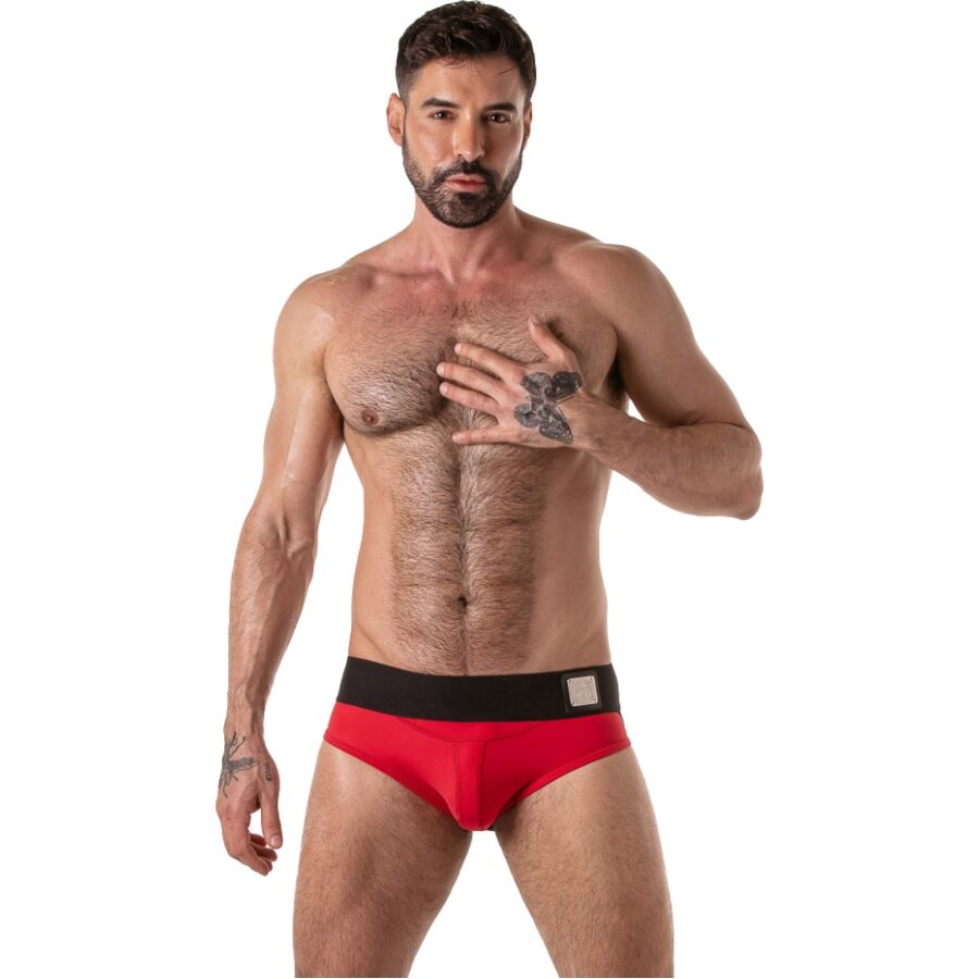 Locker Gear - Wide Waistband Jock Brief Rojo Xl