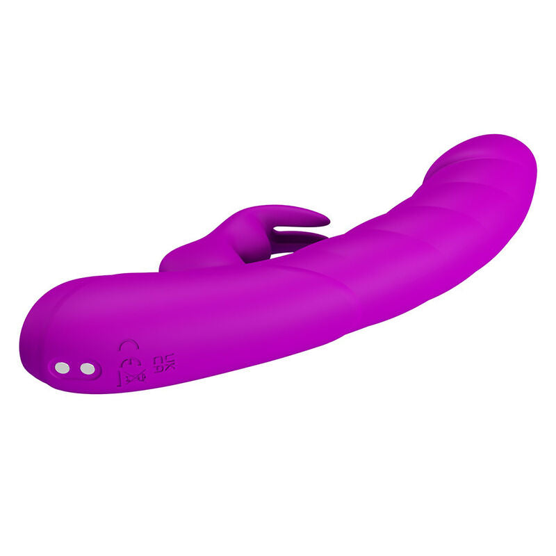 Pretty Love - Monica Vibrador Doble Estimulación Para Punto G Y Clítoris Recargable Morado