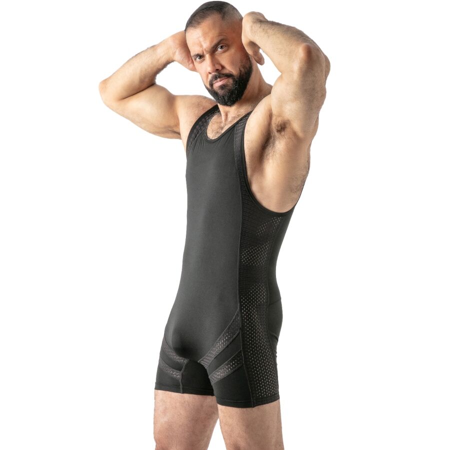 Locker Gear - Mono Open Access Singlet Negro Xl