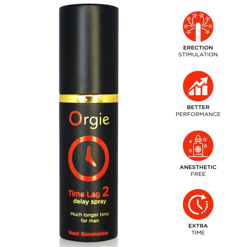 Orgie - Time Lag 2 Spray Retardante Sin Anestésicos 10 Ml