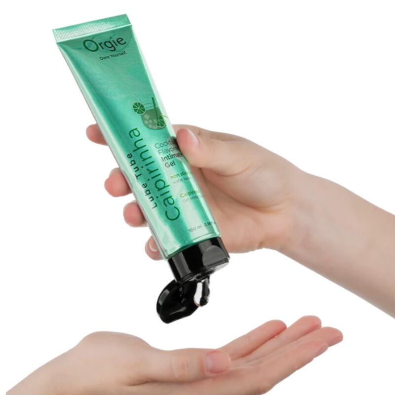 Orgie - Lube Tube Cocktail Caipirinha Gel Íntimo Besable Base Agua 100 Ml