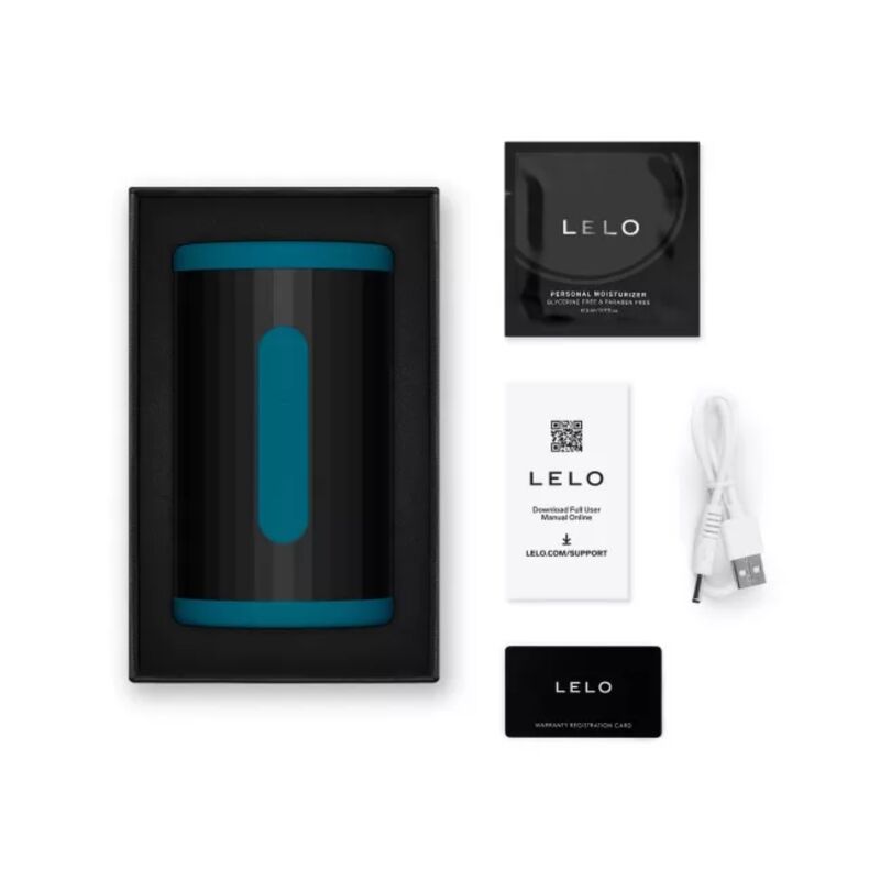Lelo - F2s Double Sonic Masturbador Masculino Con Doble Estimulación Sónica Verde Azulado