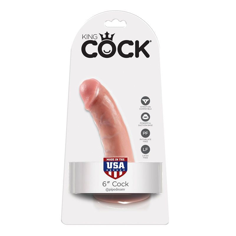King Cock Pene De 6 - Color Natural