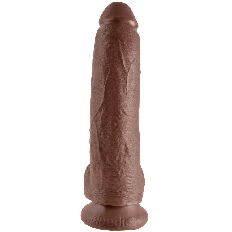 King Cock  9 Pene Realistico Marron 22.9 Cm