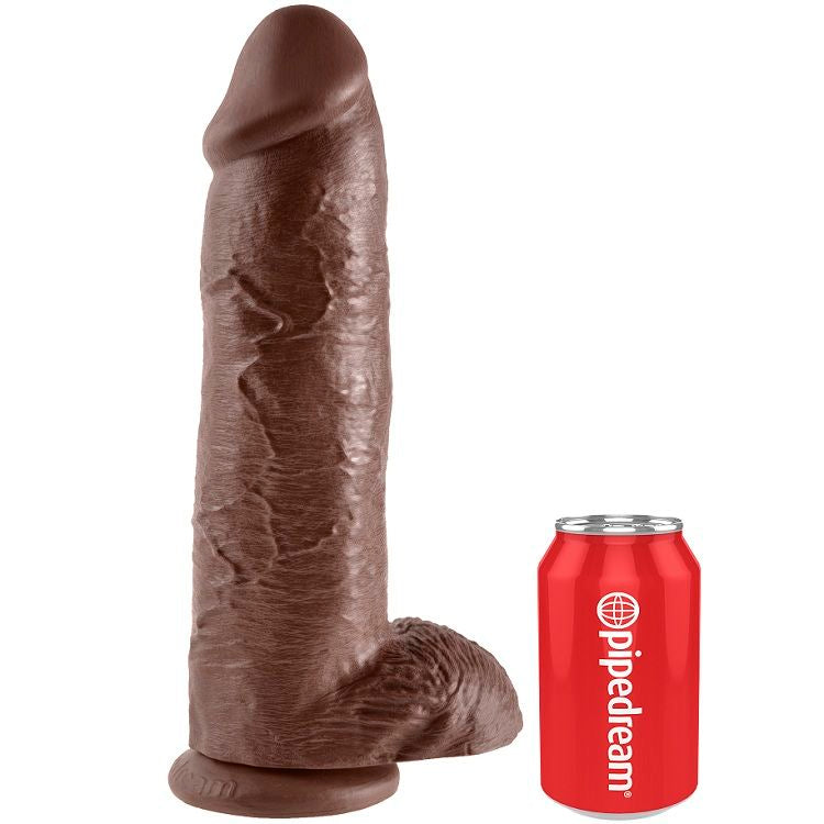 Pene Con Testículos De 12 Color Marrón