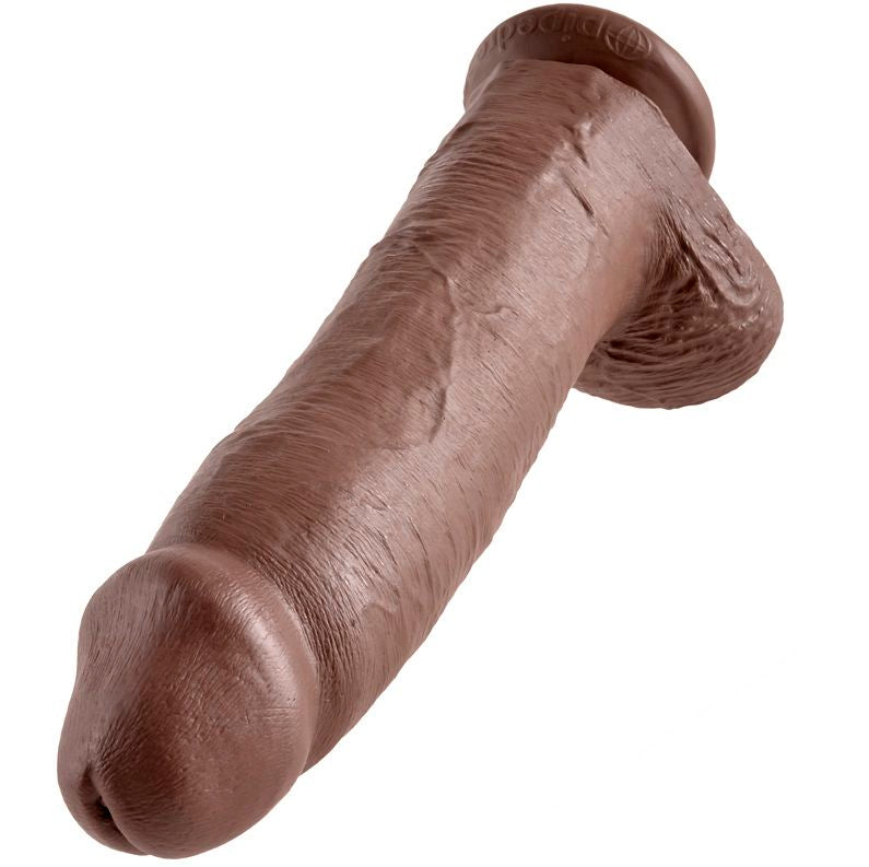 Pene Con Testículos De 12 Color Marrón
