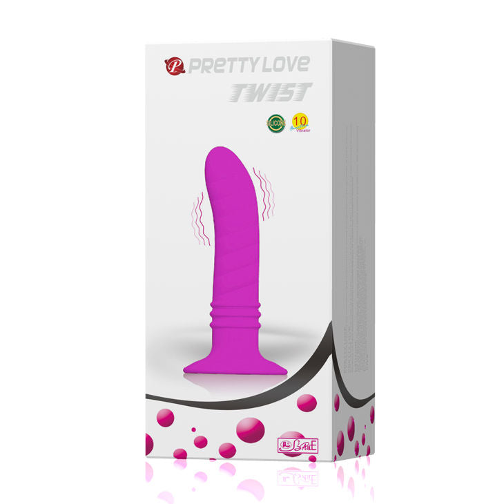 Vibrador Twist Plug Anal Púrpura
