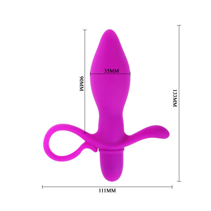 Plug Anal Con Vibración Taylor Color Púrpura
