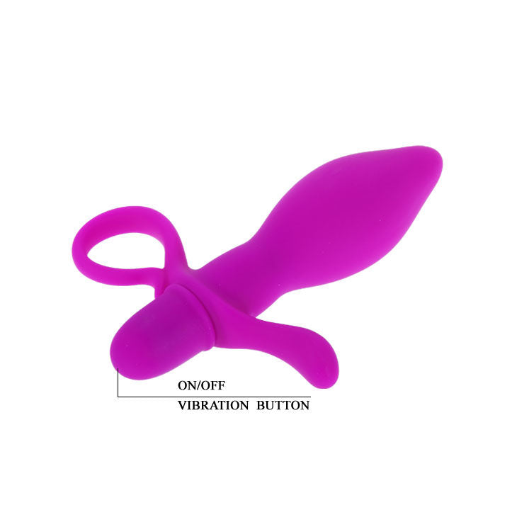 Plug Anal Con Vibración Taylor Color Púrpura