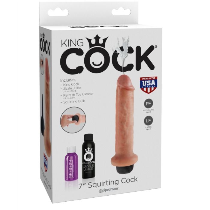 King Cock Pene Eyaculador 7 - Color Natural