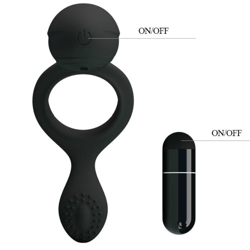 Pretty Love Anillo Vibrador Con Estimulador Ethel