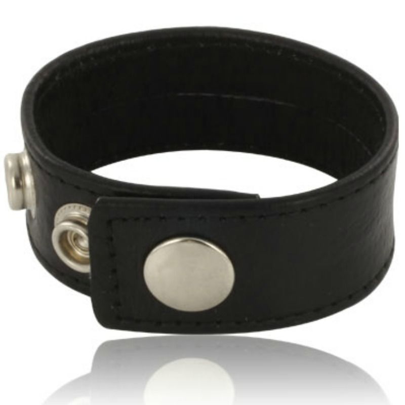 Leather Body Correa Cuero Ajustable  Para Pene Negro