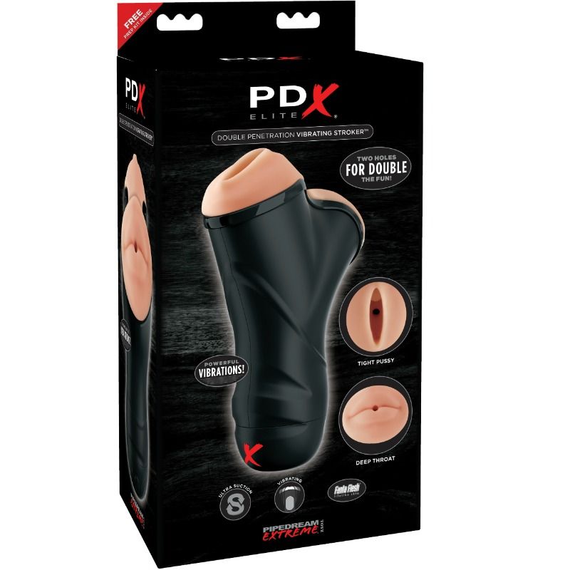 Pdx Elite Masturbador De Doble Penetración Vibrador